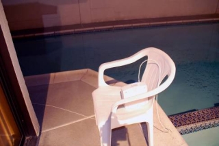 Z1900 Antenna lounging by the pool
