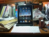 The iPad in the LapWorks iPad Recliner