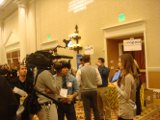 How to get attention at CES: Have a video crew.